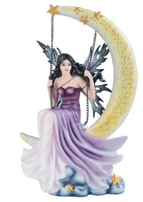 fairy on a swing figurine